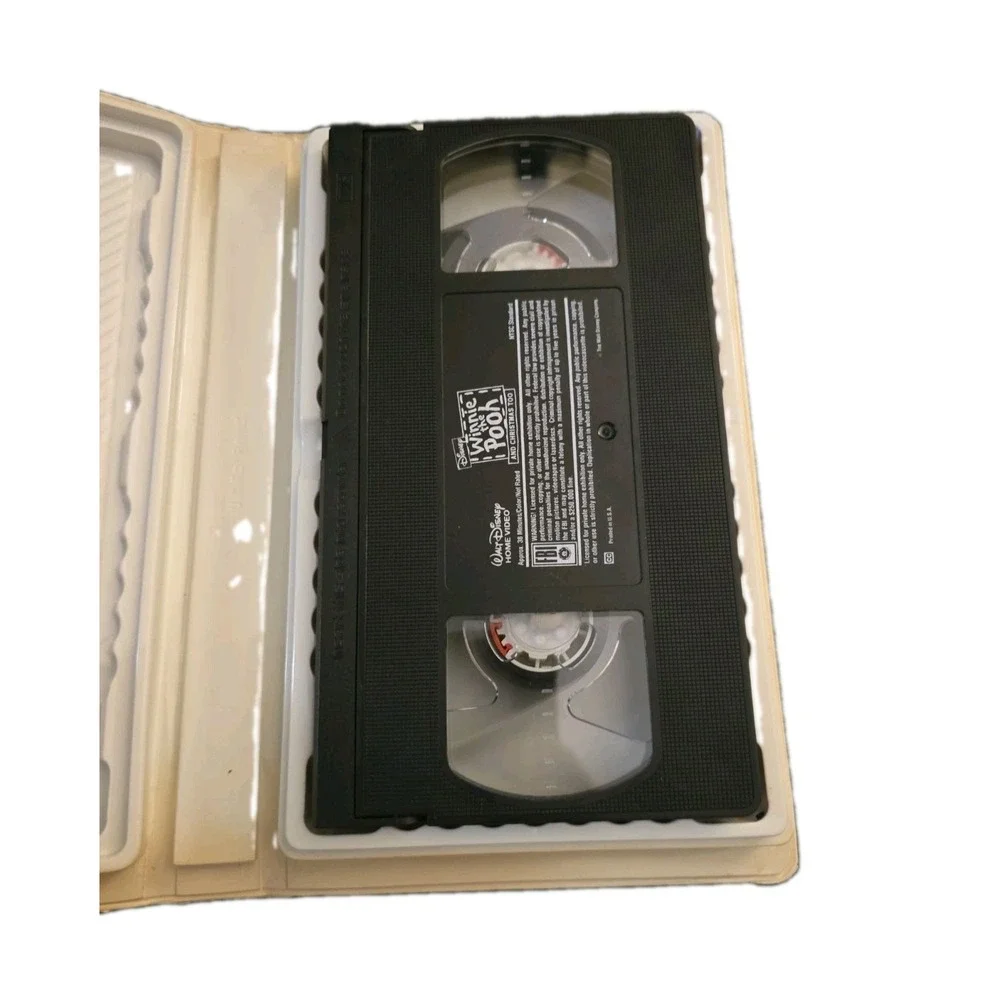 Vintage 1994 Winnie The Pooh And Christmas Too VHS Tape